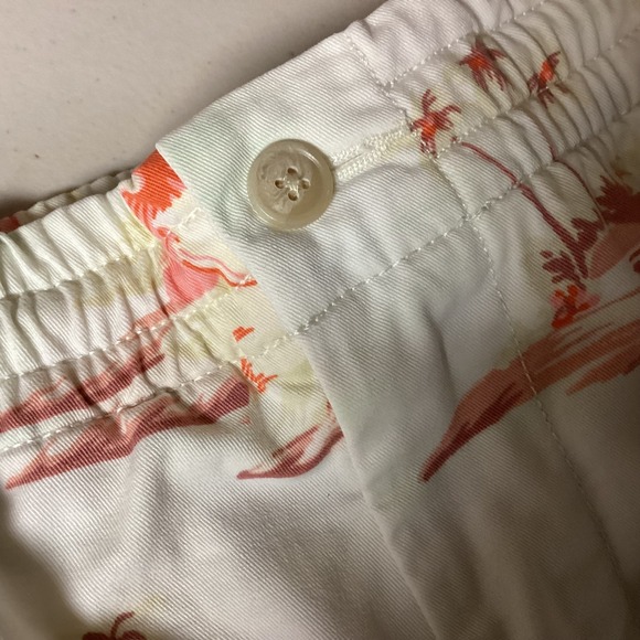 Polo Ralph Lauren Mens Shorts L White Tropical Island Surf Teddy Bear Hula Dance - Picture 9 of 15